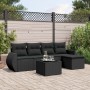 Set de sofás de jardín 6 piezas y cojines ratán sintético negro de , Conjuntos de jardín - Ref: Foro24-3253632, Precio: 387,8...