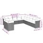 Set de sofás de jardín 11 pzas cojines ratán sintético marrón de , Conjuntos de jardín - Ref: Foro24-3217883, Precio: 747,80 ...