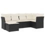 Set de sofás de jardín 6 piezas y cojines ratán sintético negro de , Conjuntos de jardín - Ref: Foro24-3217946, Precio: 339,3...