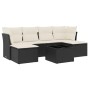 Set de comedor de jardín 7 pzas y cojines ratán sintético negro de , Conjuntos de jardín - Ref: Foro24-3218016, Precio: 352,6...