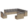 Set sofás de jardín con cojines 13 pzas ratán sintético beige de , Conjuntos de jardín - Ref: Foro24-3218489, Precio: 825,24 ...