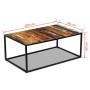 Mesa de centro madera maciza reciclada 100x60x40 cm en Mesas de centro | Comprar online en Foru.es
