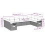 Set de sofás de jardín 10 pzas cojines ratán sintético negro de , Conjuntos de jardín - Ref: Foro24-3220665, Precio: 562,31 €...