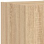 Muebles de TV de pared con luces LED 4 piezas roble Sonoma en Muebles TV | Comprar online en Foru.es
