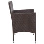 Set muebles de jardín 4 piezas y cojines ratán sintético marrón de vidaXL, Conjuntos de jardín - Ref: Foro24-45811, Precio: 2...