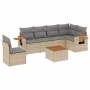 Set sofás de jardín 7 piezas y cojines ratán sintético beige de , Conjuntos de jardín - Ref: Foro24-3226864, Precio: 438,72 €...