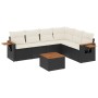 Set de comedor de jardín 7 pzas y cojines ratán sintético negro de , Conjuntos de jardín - Ref: Foro24-3226847, Precio: 405,1...