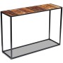 Mesa consola de madera maciza reciclada 110x35x76 cm en Mesas auxiliares | Comprar online en Foru.es