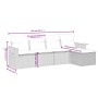 Set de muebles de jardín 5 pzas y cojines ratán sintético negro de , Conjuntos de jardín - Ref: Foro24-3226755, Precio: 312,1...