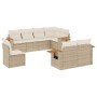 Juego de sofás de jardín con cojines beige 8 pzas ratán PE de , Conjuntos de jardín - Ref: Foro24-3227003, Precio: 662,02 €, ...