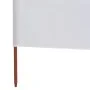 Paravientos de playa de 3 paneles tela blanco arena 400x80 cm de vidaXL, Sombrillas - Ref: Foro24-47140, Precio: 31,62 €, Des...