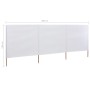 Paravientos de playa de 3 paneles tela blanco arena 400x80 cm de vidaXL, Sombrillas - Ref: Foro24-47140, Precio: 33,43 €, Des...