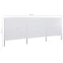 Paravientos de playa de 3 paneles tela blanco arena 400x80 cm de vidaXL, Sombrillas - Ref: Foro24-47140, Precio: 31,62 €, Des...