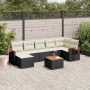 Set de sofás de jardín 8 piezas y cojines ratán sintético negro de , Conjuntos de jardín - Ref: Foro24-3227036, Precio: 438,3...