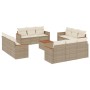 Set sofás de jardín con cojines 13 pzas ratán sintético beige de , Conjuntos de jardín - Ref: Foro24-3258243, Precio: 933,43 ...