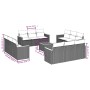 Set sofás de jardín con cojines 13 pzas ratán sintético beige de , Conjuntos de jardín - Ref: Foro24-3258243, Precio: 933,43 ...