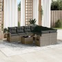 Set de muebles de jardín 9 pzas y cojines ratán sintético gris de , Conjuntos de jardín - Ref: Foro24-3252297, Precio: 574,68...