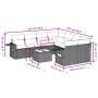 Set de muebles de jardín 9 pzas y cojines ratán sintético gris de , Conjuntos de jardín - Ref: Foro24-3252297, Precio: 574,68...