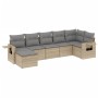Set sofás de jardín 7 piezas y cojines ratán sintético beige de , Conjuntos de jardín - Ref: Foro24-3252816, Precio: 468,31 €...