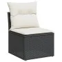 Set de muebles de jardín 5 pzas y cojines ratán sintético negro by , Modular outdoor sofas - Ref: Foro24-3224530, Price: 279,...
