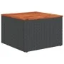 Set de sofás de jardín 12 piezas cojines ratán sintético negro by , Modular outdoor sofas - Ref: Foro24-3224641, Price: 844,4...