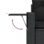 Set de sofás de jardín 12 piezas cojines ratán sintético negro by , Modular outdoor sofas - Ref: Foro24-3224641, Price: 844,4...