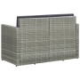 Sofá de jardín de 2 plazas con cojines ratán sintético gris de vidaXL, Sofás de exterior - Ref: Foro24-45783, Precio: 190,76 ...