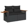 Set de sofás de jardín 10 pzas cojines ratán sintético negro de , Conjuntos de jardín - Ref: Foro24-3227133, Precio: 629,36 €...