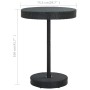 Mesa de jardín de ratán sintético negro 75,5x106 cm de vidaXL, Mesas de jardín - Ref: Foro24-45859, Precio: 74,48 €, Descuent...