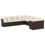 Set de sofás de jardín 10 pzas y cojines ratán sintético marrón de , Conjuntos de jardín - Ref: Foro24-3218243, Precio: 666,4...
