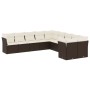 Set de sofás de jardín 10 pzas y cojines ratán sintético marrón de , Conjuntos de jardín - Ref: Foro24-3218243, Precio: 664,2...
