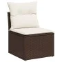 Set de sofás de jardín 10 pzas y cojines ratán sintético marrón de , Conjuntos de jardín - Ref: Foro24-3218243, Precio: 666,4...