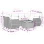 Set de sofás de jardín 7 piezas con cojines ratán PE gris de , Conjuntos de jardín - Ref: Foro24-3221119, Precio: 442,92 €, D...