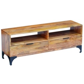 Mueble para TV madera de mango 120x35x45 cm en Muebles TV | Comprar online en Foru.es