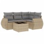 Juego de sofás jardín con cojines 5 pzas ratán sintético beige de , Conjuntos de jardín - Ref: Foro24-3221318, Precio: 344,66...
