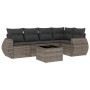 Set de muebles de jardín 6 pzas y cojines ratán sintético gris de , Conjuntos de jardín - Ref: Foro24-3221339, Precio: 388,14...