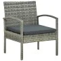 Garden chair with gray synthetic rattan cushion by vidaXL, Garden chairs - Ref: Foro24-45796, Price: 80,05 €, Discount: %