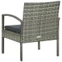 Garden chair with gray synthetic rattan cushion by vidaXL, Garden chairs - Ref: Foro24-45796, Price: 80,05 €, Discount: %
