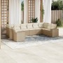 Juego de sofás jardín con cojines beige 10 pzas ratán sintético de , Conjuntos de jardín - Ref: Foro24-3223067, Precio: 655,3...