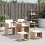 Set comedor de jardín 5 pzas con cojines ratán sintético beige de , Conjuntos de jardín - Ref: Foro24-365083, Precio: 220,73 ...