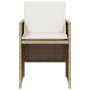 Set comedor de jardín 5 pzas con cojines ratán sintético beige de , Conjuntos de jardín - Ref: Foro24-365083, Precio: 220,73 ...