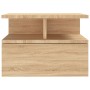 Mesita de noche flotante 2 uds madera roble Sonoma 40x31x27 cm de vidaXL, Mesitas de noche - Ref: Foro24-800412, Precio: 53,9...