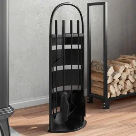 Set de herramientas para chimenea 5 pzas acero 23x15x66 cm by , fireplace tools - Ref: Foro24-156374, Price: 54,26 €, Discoun...