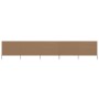 Paravientos de 5 paneles tela gris taupe 600x120 cm de vidaXL, Sombrillas - Ref: Foro24-47163, Precio: 65,03 €, Descuento: %