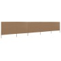 Paravientos de 5 paneles tela gris taupe 600x120 cm de vidaXL, Sombrillas - Ref: Foro24-47163, Precio: 65,03 €, Descuento: %