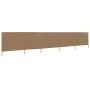Paravientos de 5 paneles tela gris taupe 600x120 cm de vidaXL, Sombrillas - Ref: Foro24-47163, Precio: 69,30 €, Descuento: %