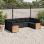 Set de sofás de jardín 8 piezas y cojines ratán sintético negro de , Conjuntos de jardín - Ref: Foro24-3227952, Precio: 562,8...