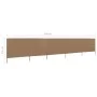Paravientos de 5 paneles tela gris taupe 600x120 cm de vidaXL, Sombrillas - Ref: Foro24-47163, Precio: 69,30 €, Descuento: %