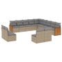Set sofás de jardín con cojines 13 pzas ratán sintético beige de , Conjuntos de jardín - Ref: Foro24-3228166, Precio: 777,76 ...
