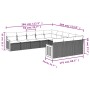 Set de sofás de jardín 11 pzas y cojines ratán sintético gris de , Conjuntos de jardín - Ref: Foro24-3228111, Precio: 650,82 ...